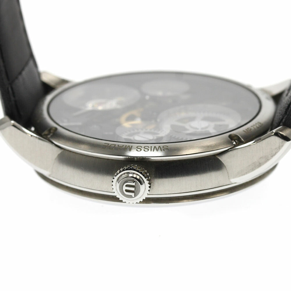 MAURICE LACROIX MP7228-SS001-000 Masterpiece Skeleton Hand-wound Men's Watch Excellent Condition with Warranty.