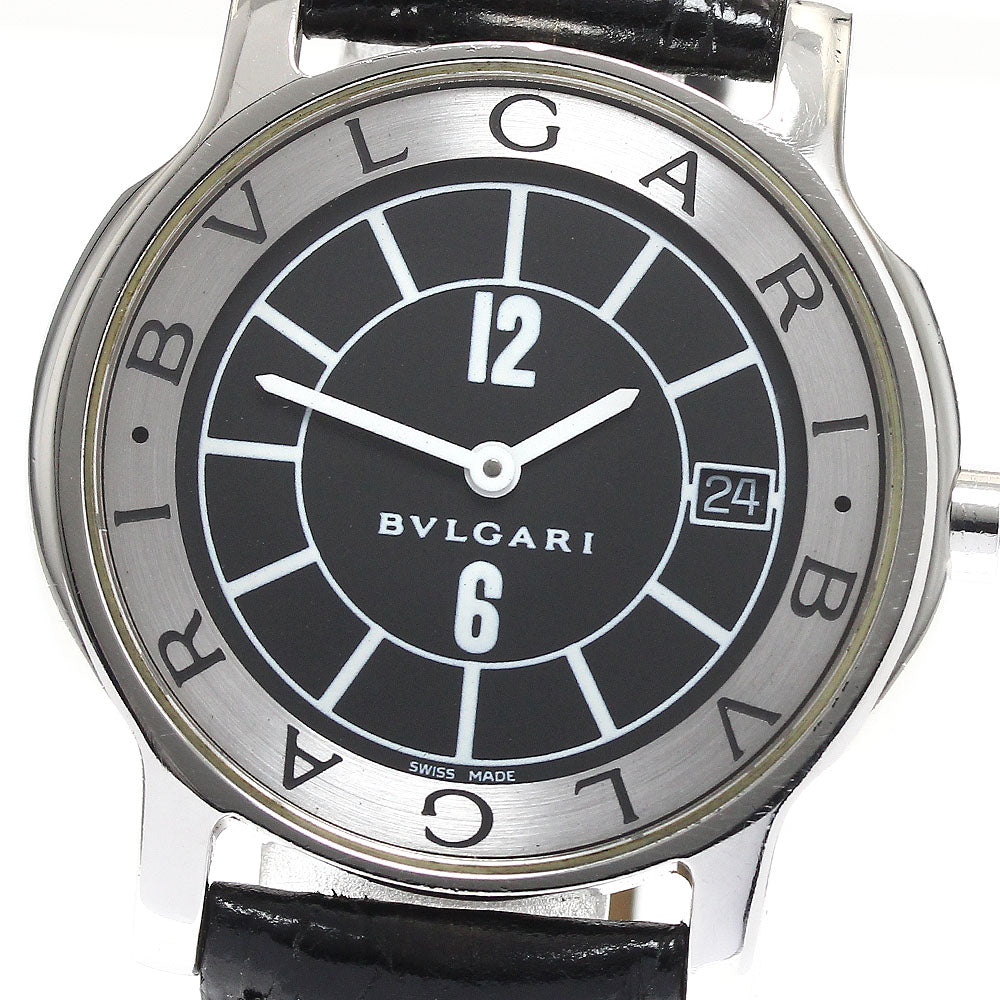 BVLGARI ST35S Solo Tempo Date Quartz Men's Watch with Warranty