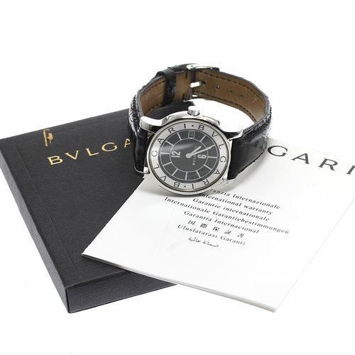BVLGARI ST35S Solo Tempo Date Quartz Men's Watch with Warranty