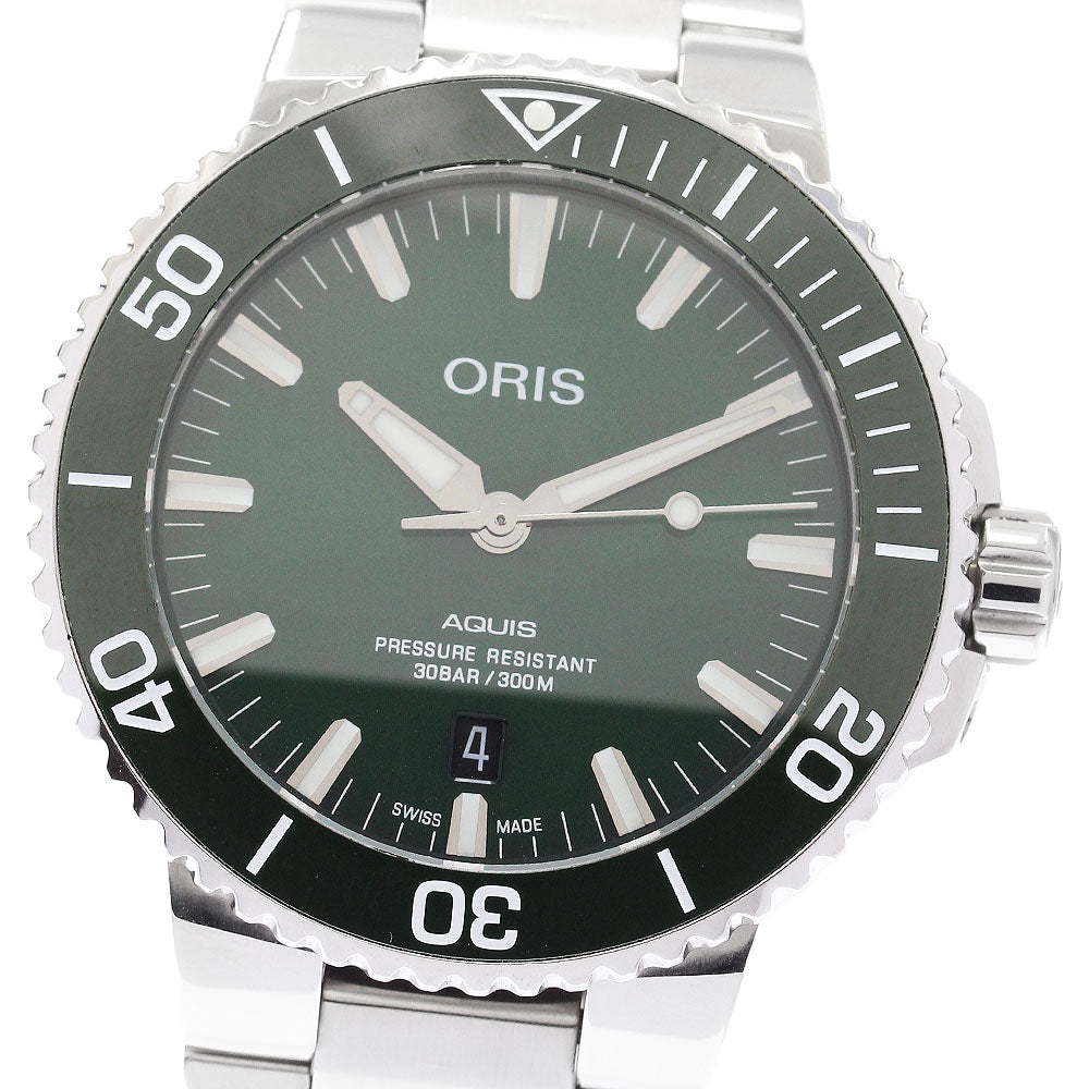 ORIS 773 7730 4157 Aquis Date Automatic Men's Watch - Excellent Condition