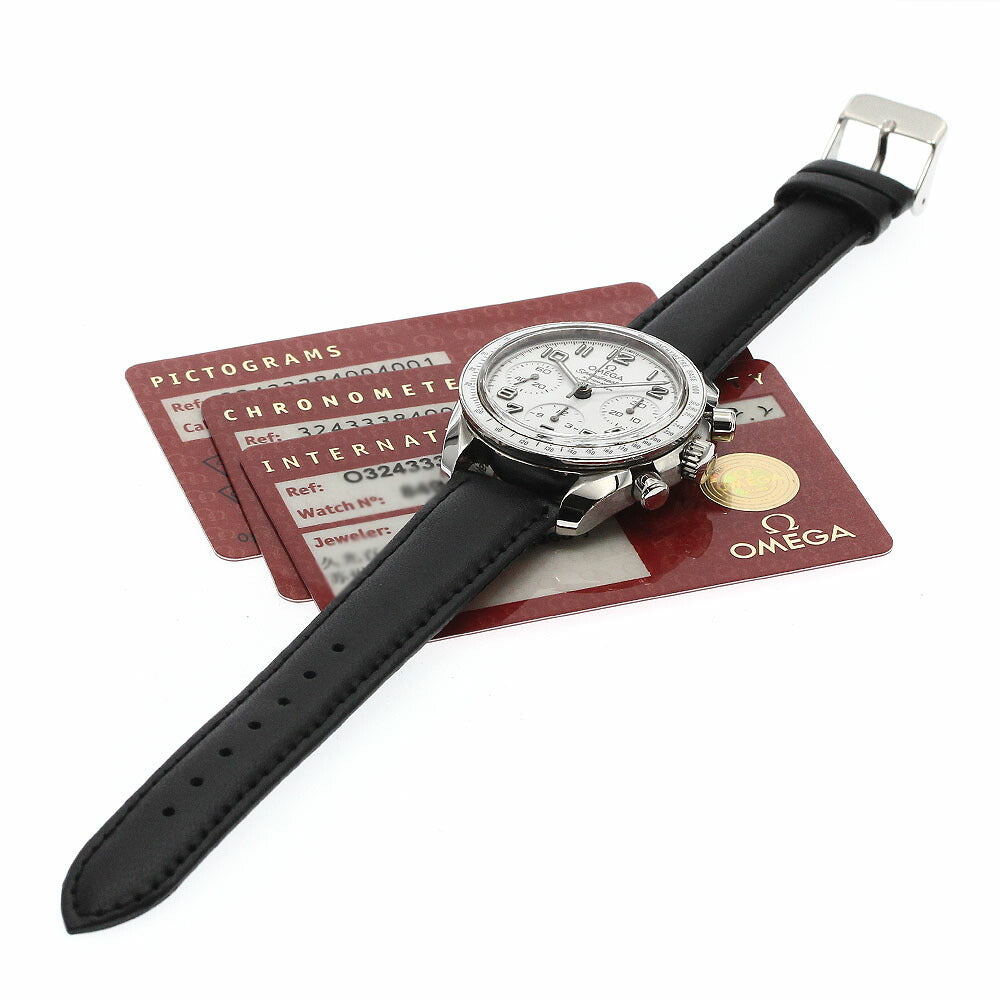 OMEGA 324.33.38.40.04.001 Speedmaster Date Chronograph Automatic Women's Watch with Warranty Card