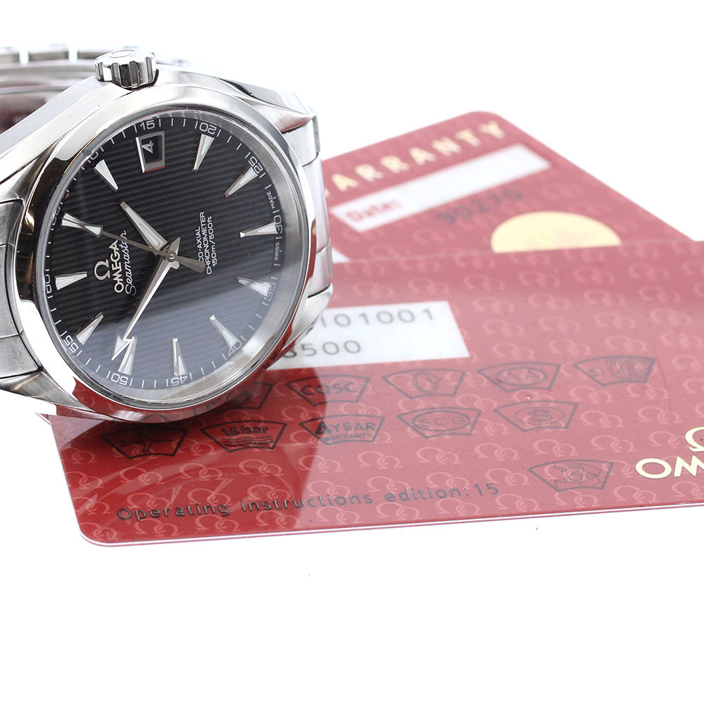 OMEGA 231.10.39.21.01.001 Seamaster Aqua Terra Date Co-Axial Automatic Men's Watch with Warranty