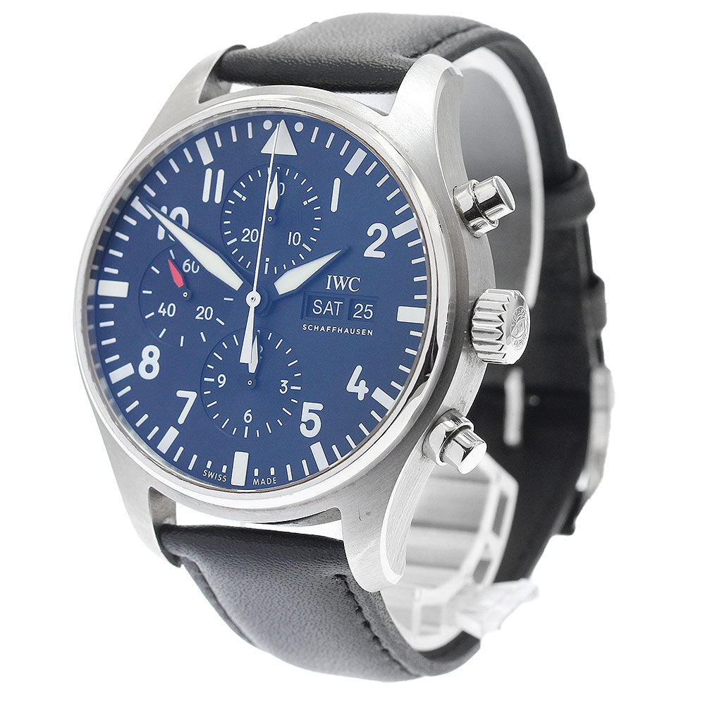 IWC SCHAFFHAUSEN IW377709 Pilot's Watch Chronograph Day-Date Automatic Men's Watch with Warranty Card