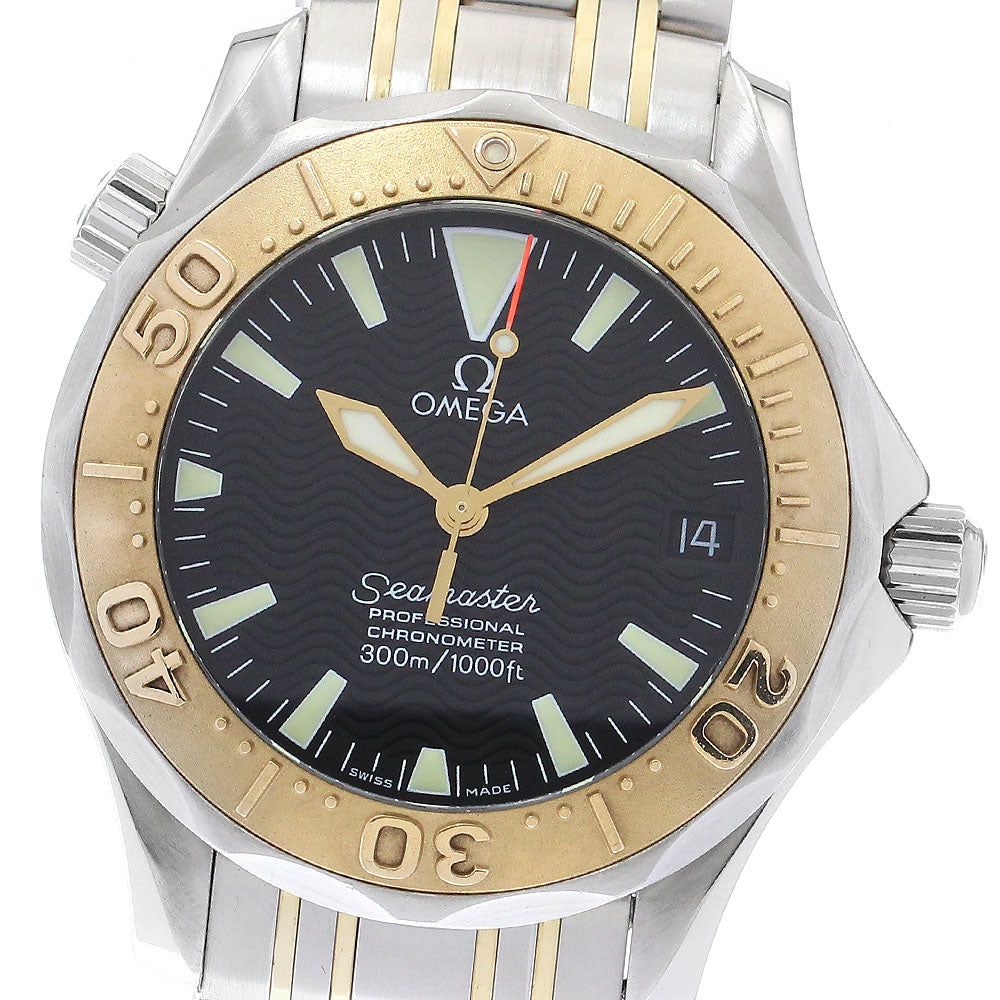 OMEGA 2453.50 Seamaster 300 Professional SS/YG Automatic Boys' Watch Excellent Condition