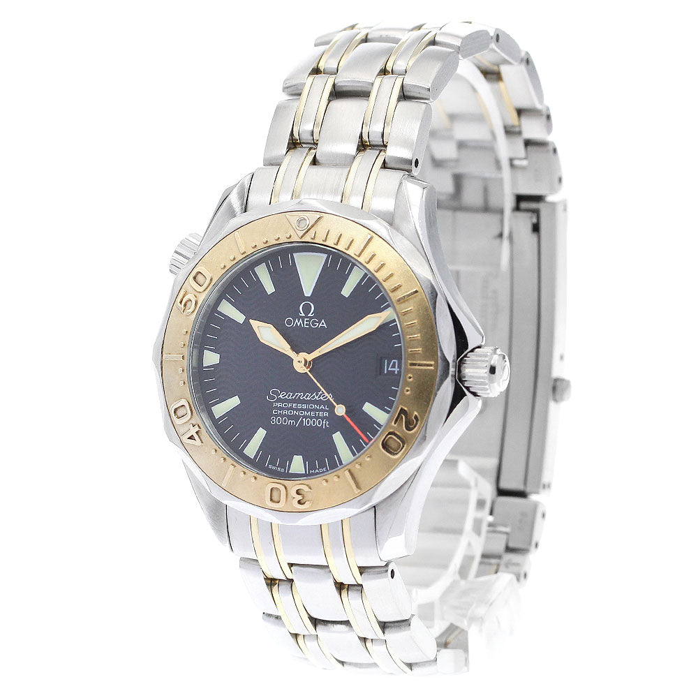 OMEGA 2453.50 Seamaster 300 Professional SS/YG Automatic Boys' Watch Excellent Condition
