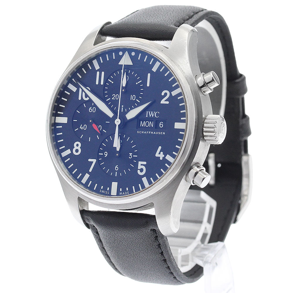 IWC SCHAFFHAUSEN IW377709 Pilot's Watch Day-Date Chronograph Automatic Men's Watch with Warranty Card