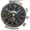 LOUIS VUITTON Q1021 Tambour Louis Vuitton Cup Regatta Flyback Automatic Men's Watch with Box and Warranty Card
