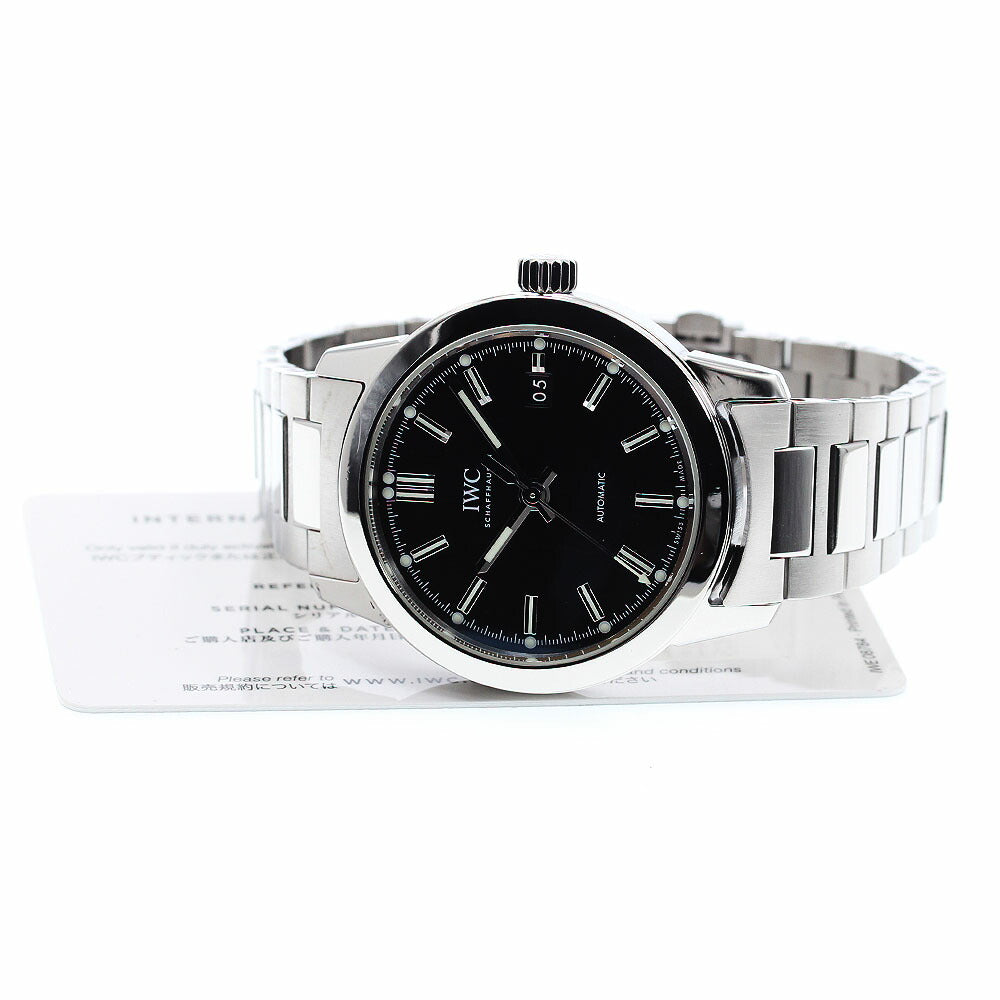 IWC SCHAFFHAUSEN IW357002 Ingenieur Date Automatic Men's Watch with Warranty Card