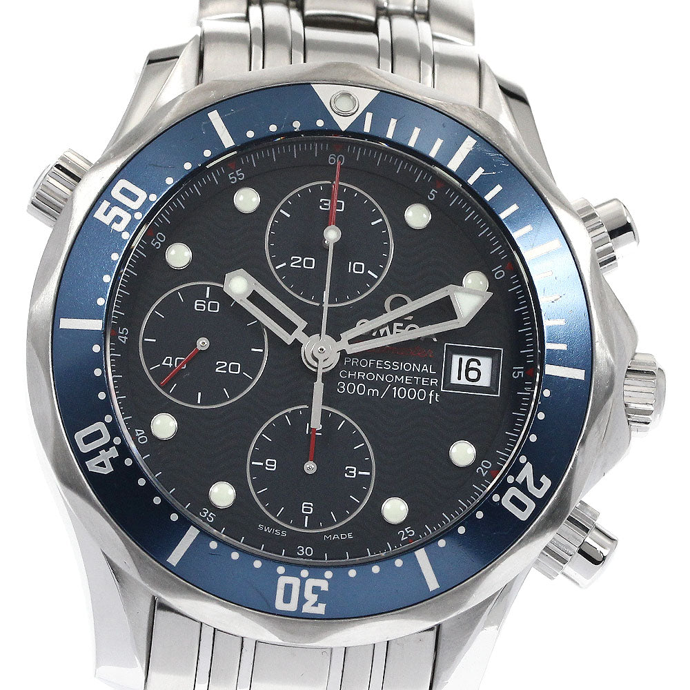 OMEGA 2225.80 Seamaster 300 Date Chronograph Automatic Men's Watch with Warranty