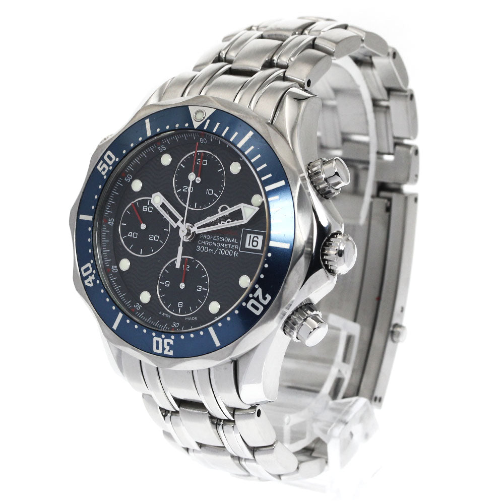 OMEGA 2225.80 Seamaster 300 Date Chronograph Automatic Men's Watch with Warranty