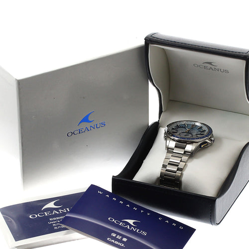 CASIO OCW-G1100C-7AJF Oceanus Limited Edition (1500 pieces worldwide) Solar-powered radio-controlled men's watch with box and warranty.