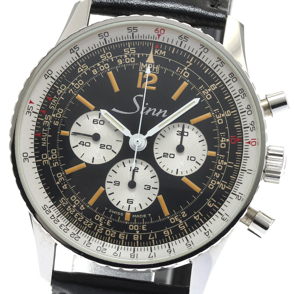 Sinn 903.ST.GL Navigation Cal.1873 Chronograph Manual Winding Men's Watch - Excellent Condition