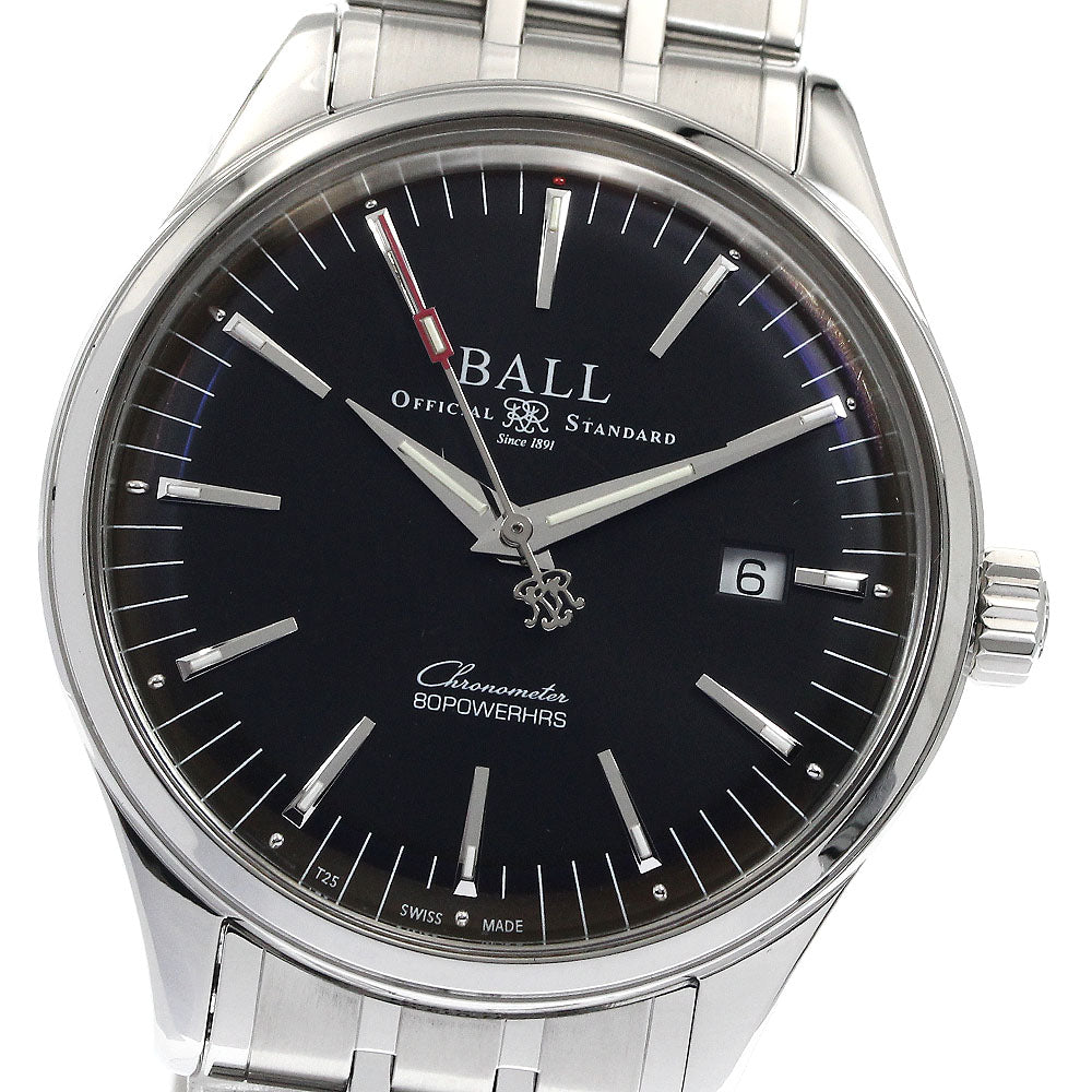 BALL WATCH NM3280D-S1CJ-BK Manufacture 80 Date Automatic Men's Watch Excellent Condition with Warranty Card
