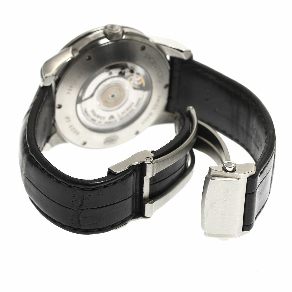 MAURICE LACROIX PT6208 Pontos Grand Guichet GMT Automatic Men's Watch with Warranty Card