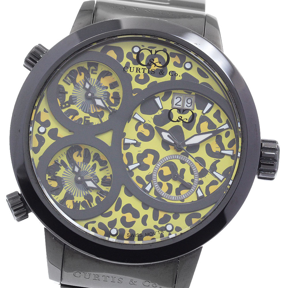 Curtis & Co. SUW57JPJGY Big Time World Date Quartz Men's Watch with Warranty