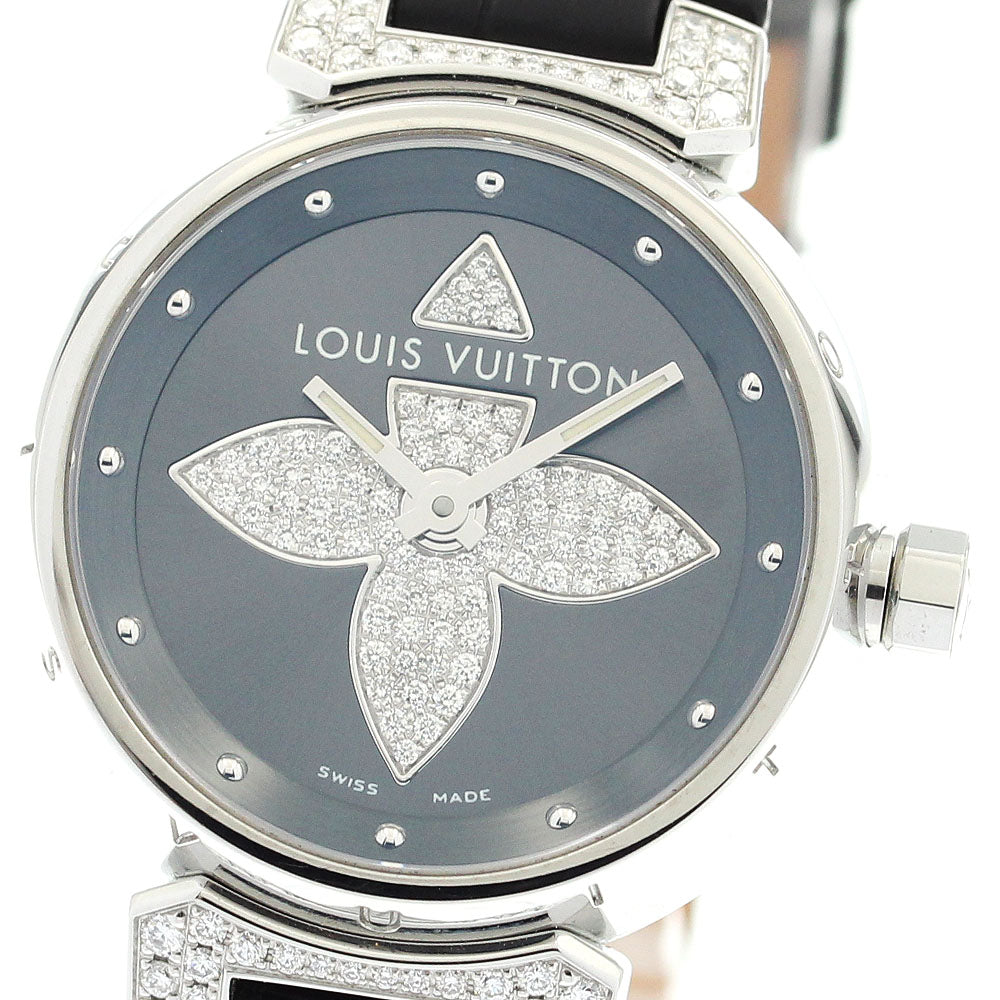 LOUIS VUITTON Q121F Tambour Forever Diamond Quartz Women's Watch Excellent Condition with Box