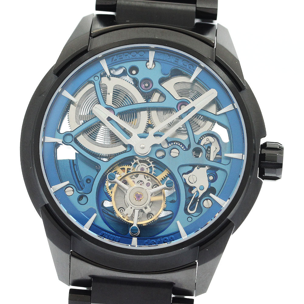 ZEROO ZT003BBL T3 TOURBILLON Full Skeleton Tourbillon Automatic Men's Watch - Excellent Condition