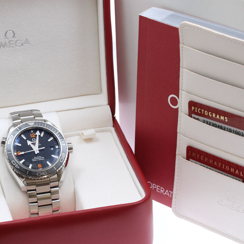 OMEGA 232.30.46.21.01.003 Seamaster Planet Ocean 600M Date Automatic Men's Watch with Box and Warranty Card