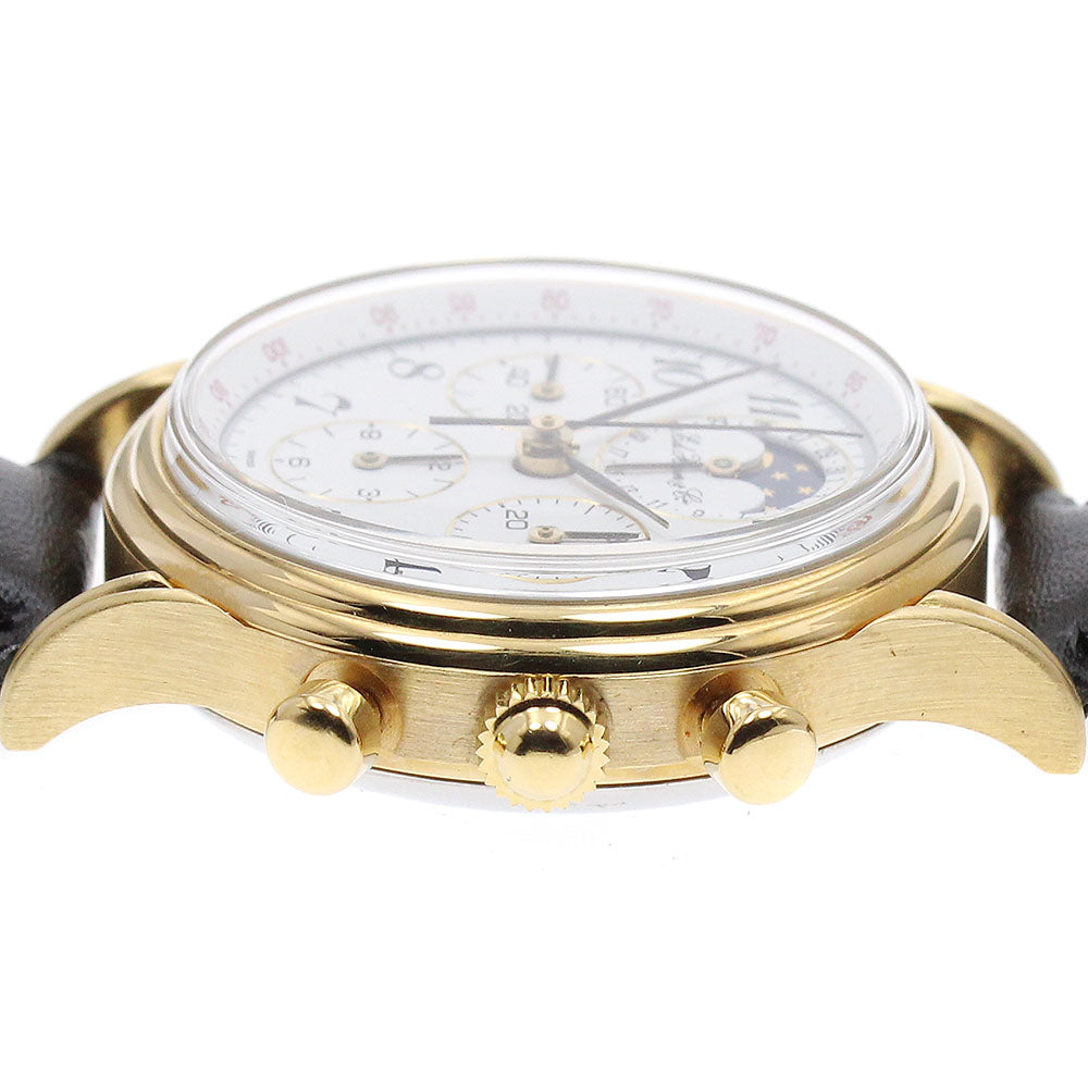 Heuer 188.205/1 Edward 125th Anniversary Moon Phase Chronograph Manual Winding Men's Watch - Excellent Condition