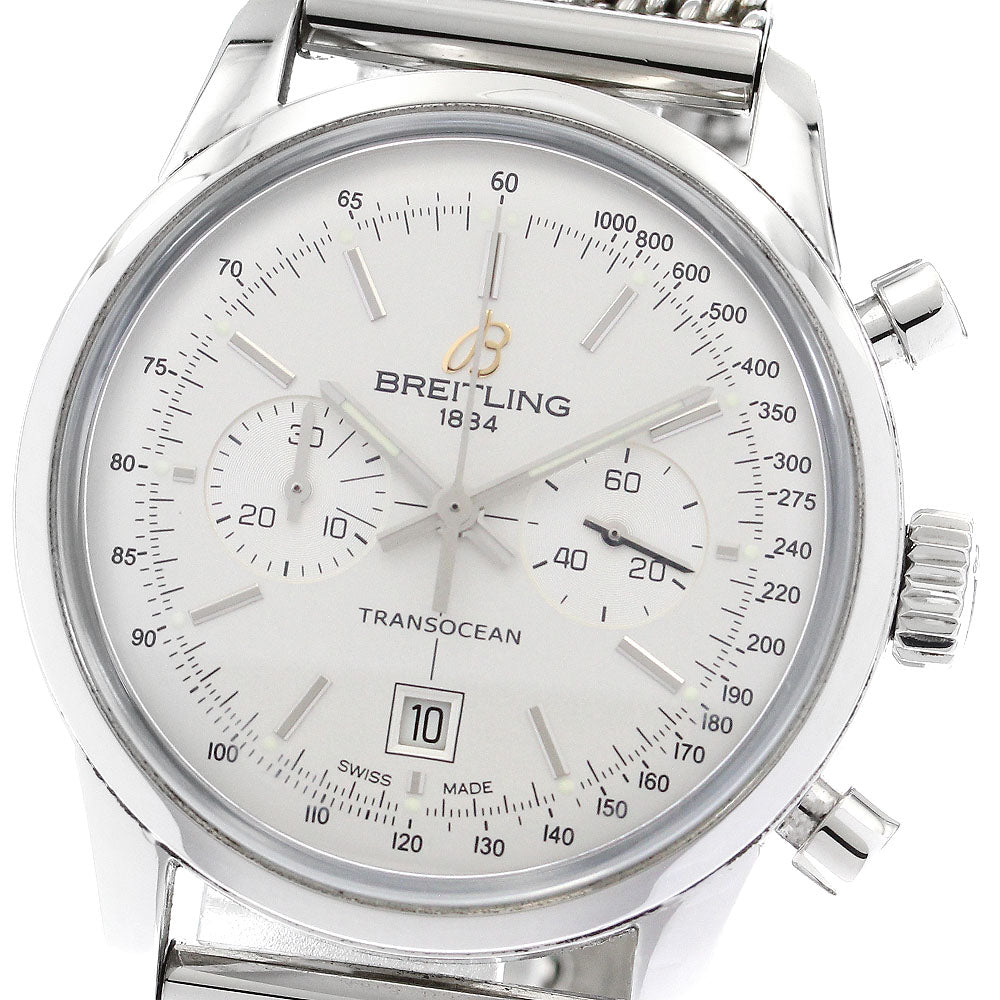 BREITLING A41310 Transocean Chronograph Date Automatic Men's Watch with Warranty