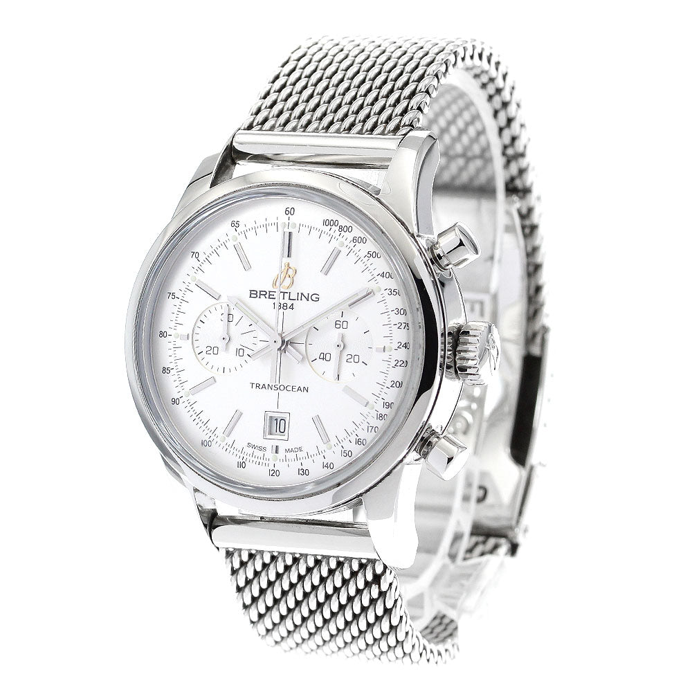 BREITLING A41310 Transocean Chronograph Date Automatic Men's Watch with Warranty