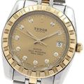 TUDOR 21013 Classic Date Yellow Gold Combination 10-Diamond Automatic Men's Watch
