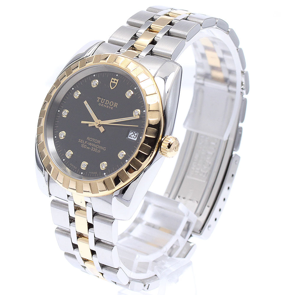 TUDOR 21013 Classic Date Yellow Gold Combination Automatic Men's Watch with Warranty