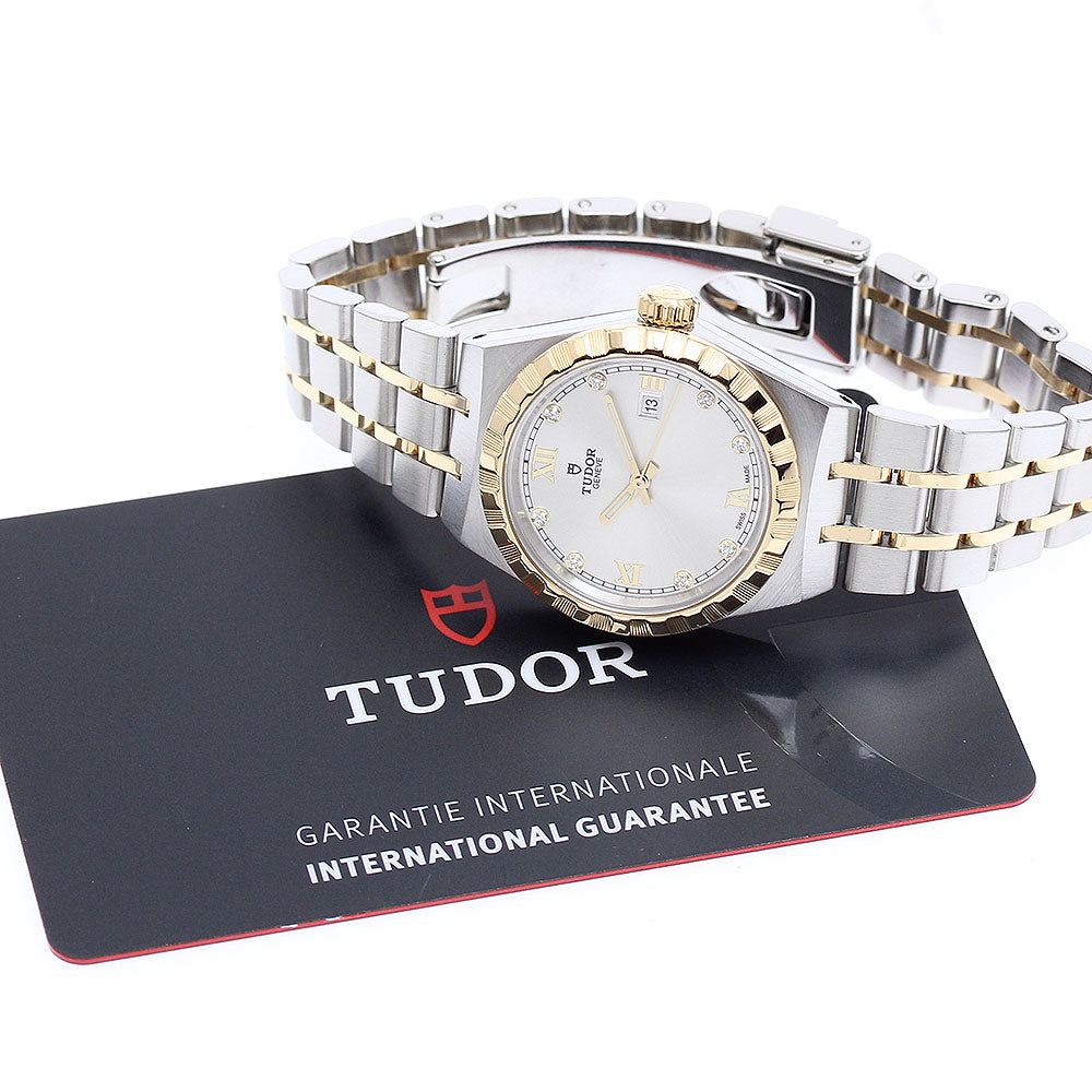 TUDOR M28303-0002 Royal Date 8P Diamond Automatic Ladies Watch Excellent Condition with Warranty Card