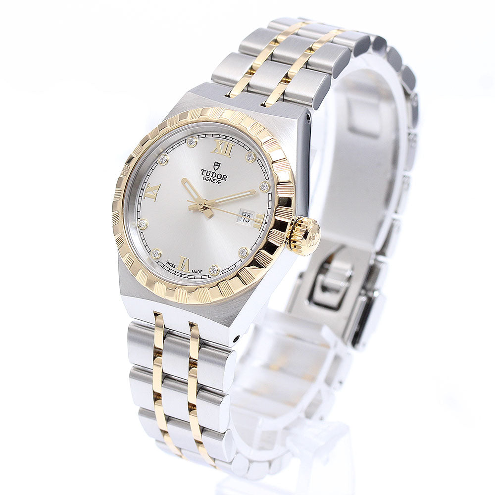 TUDOR M28303-0002 Royal Date 8P Diamond Automatic Ladies Watch Excellent Condition with Warranty Card
