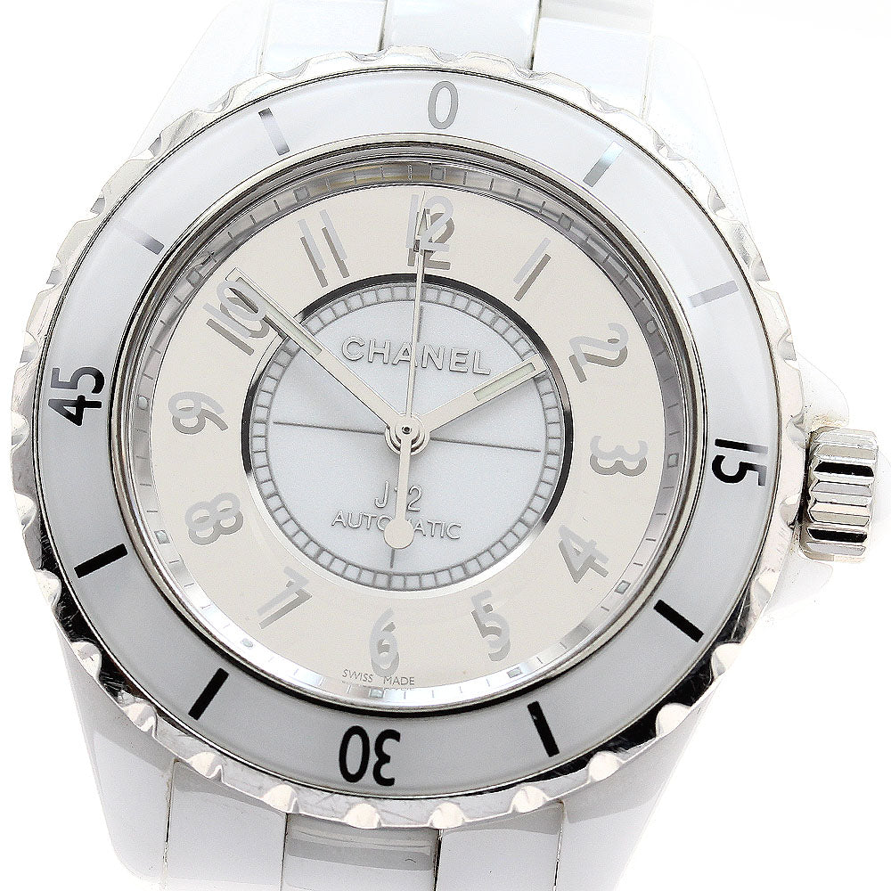CHANEL H4862 J12 Mirror White Ceramic Automatic Men's Watch