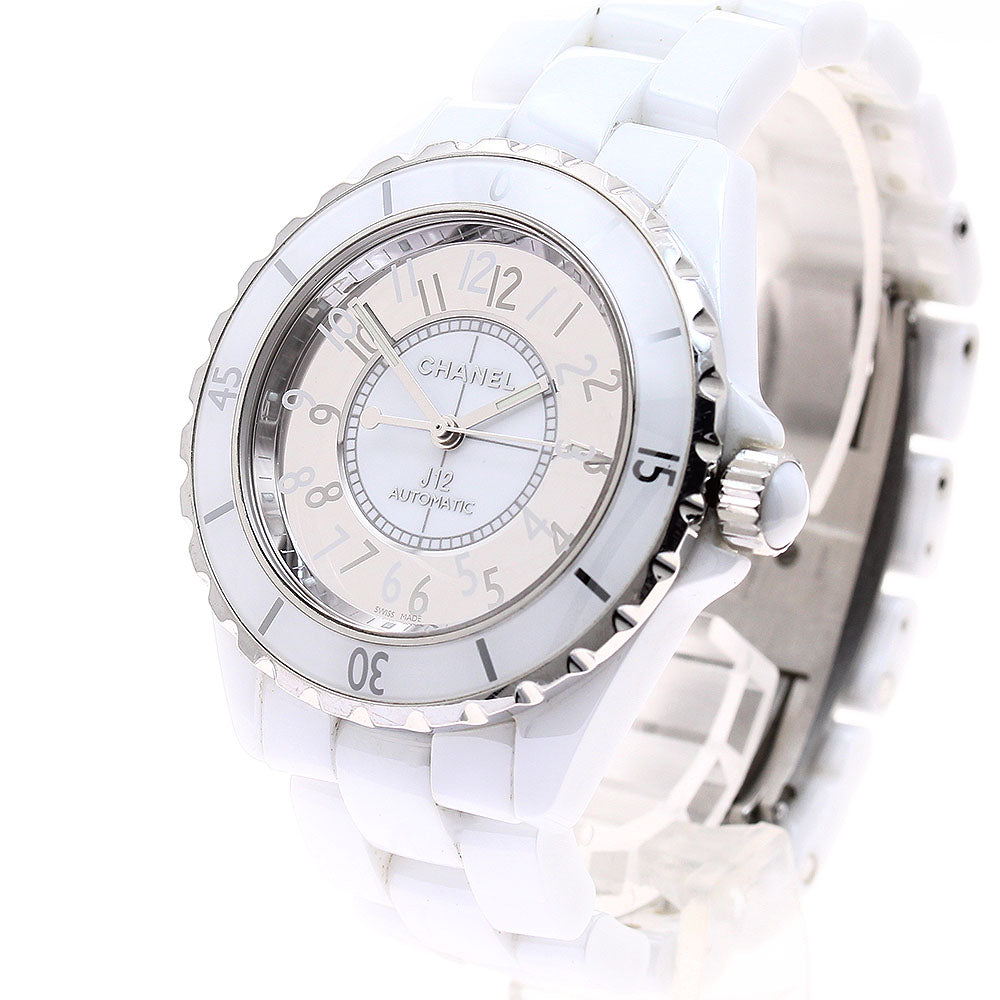 CHANEL H4862 J12 Mirror White Ceramic Automatic Men's Watch