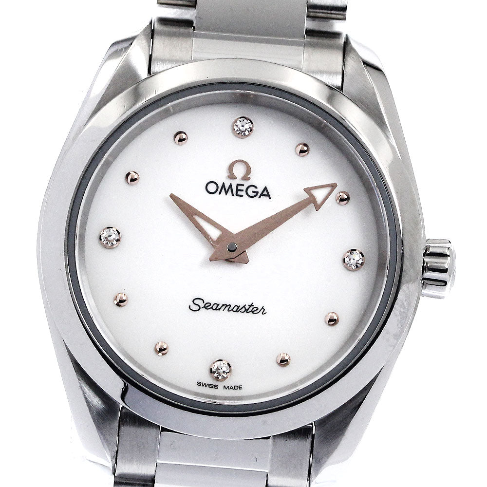 OMEGA 220.10.28.60.54.001 Seamaster Aqua Terra 4P Diamond Quartz Ladies Watch Excellent Condition with Warranty.