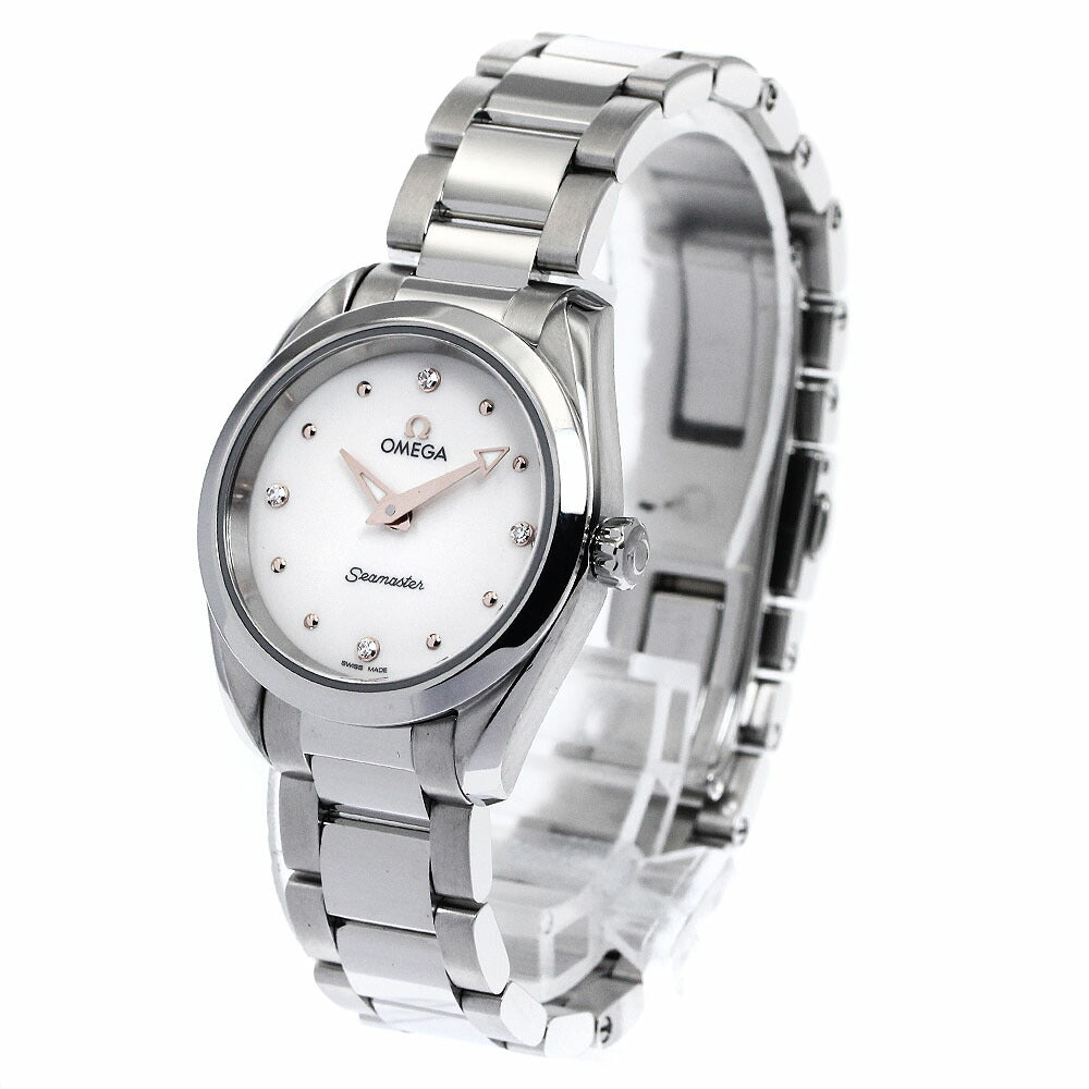 OMEGA 220.10.28.60.54.001 Seamaster Aqua Terra 4P Diamond Quartz Ladies Watch Excellent Condition with Warranty.