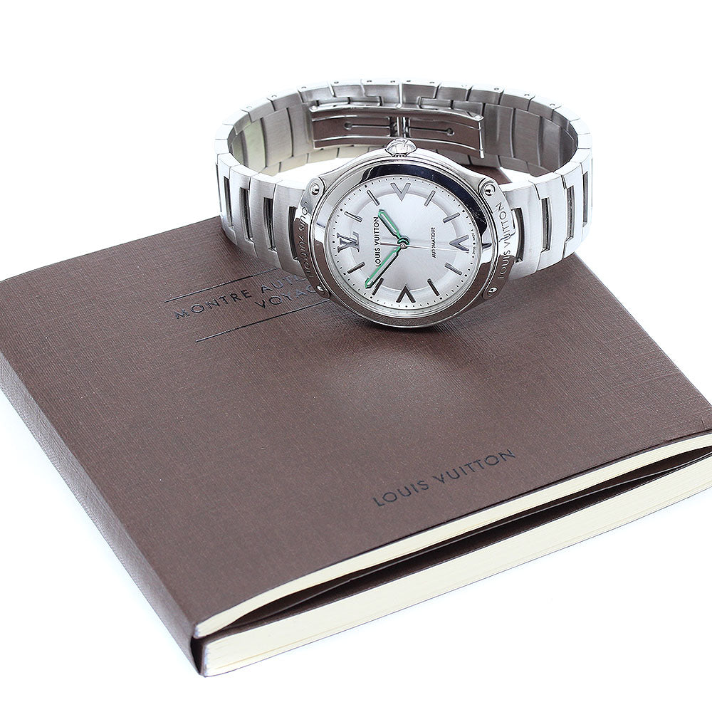 LOUIS VUITTON Q6G20 Fifty-Five Automatic Men's Watch with Warranty Card