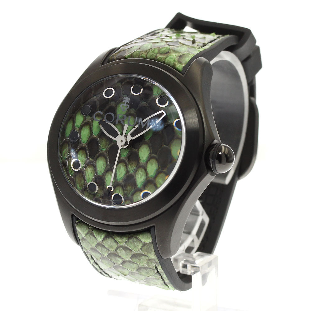 CORUM 082.410.98/0337 PV01 Bubble 42 Green Limited Automatic Men's Watch Excellent Condition with Warranty Card