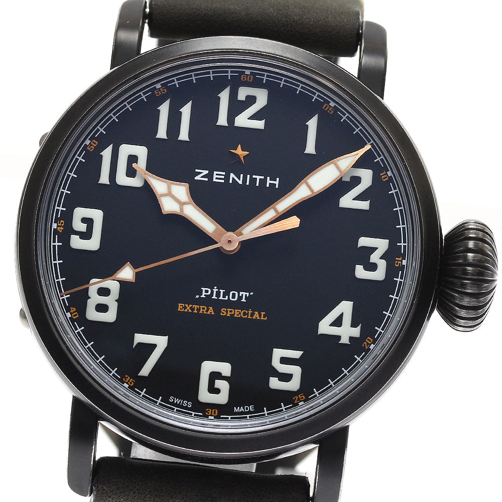 ZENITH 11.2432.679/21.C900 Pilot Type 20 Ton Up Automatic Men's Watch with Box and Warranty