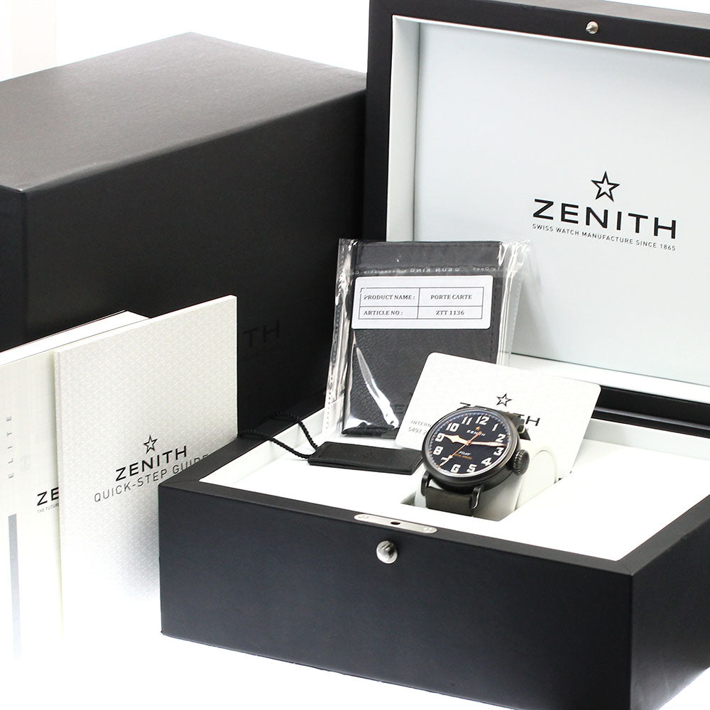 ZENITH 11.2432.679/21.C900 Pilot Type 20 Ton Up Automatic Men's Watch with Box and Warranty