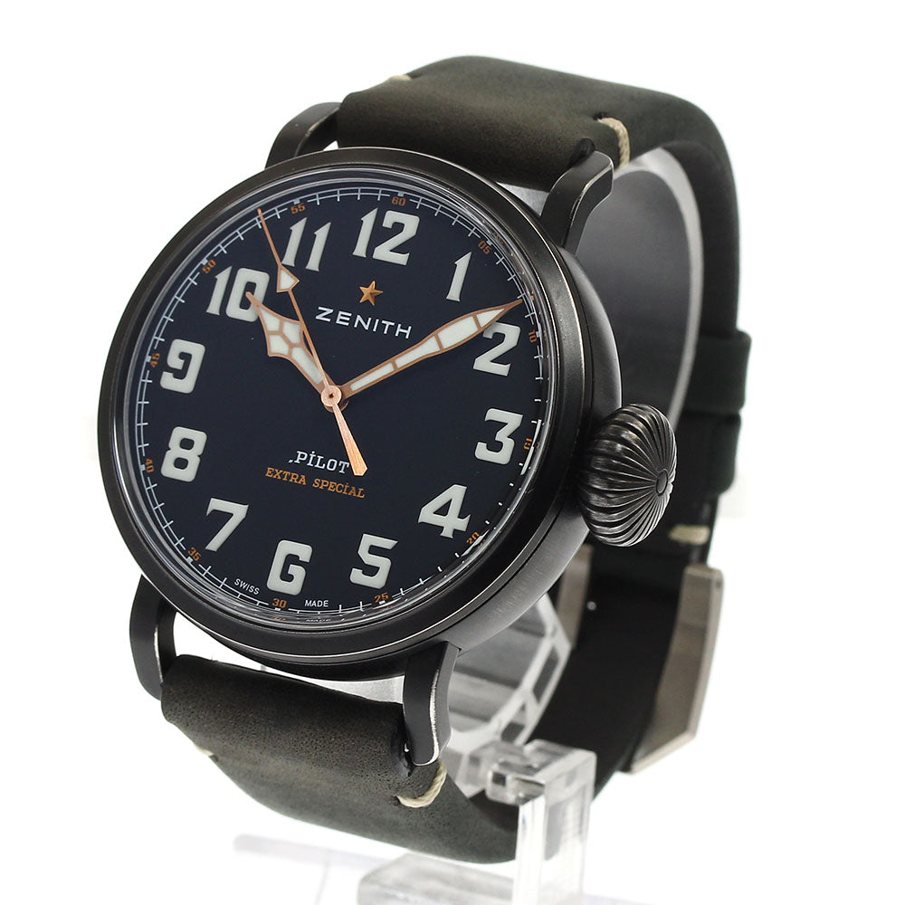 ZENITH 11.2432.679/21.C900 Pilot Type 20 Ton Up Automatic Men's Watch with Box and Warranty