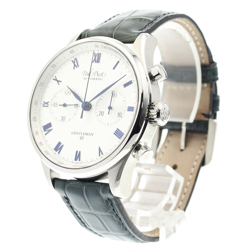 Paul Picot 4109 Gentleman 42 Chronograph Automatic Men's Watch Excellent Condition with Warranty.
