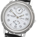 HERMES CL5.710 Clipper Date GMT Automatic Men's Watch with Inner Box and Warranty Card