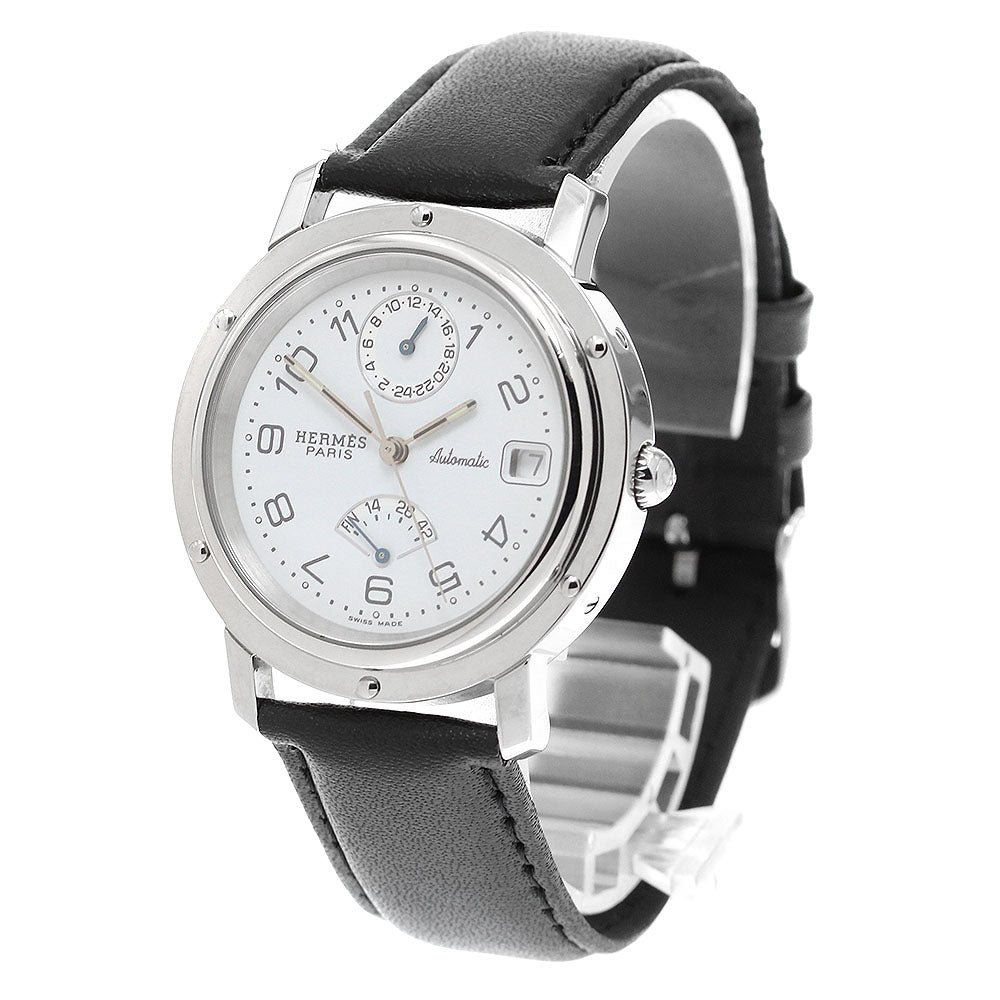 HERMES CL5.710 Clipper Date GMT Automatic Men's Watch with Inner Box and Warranty Card
