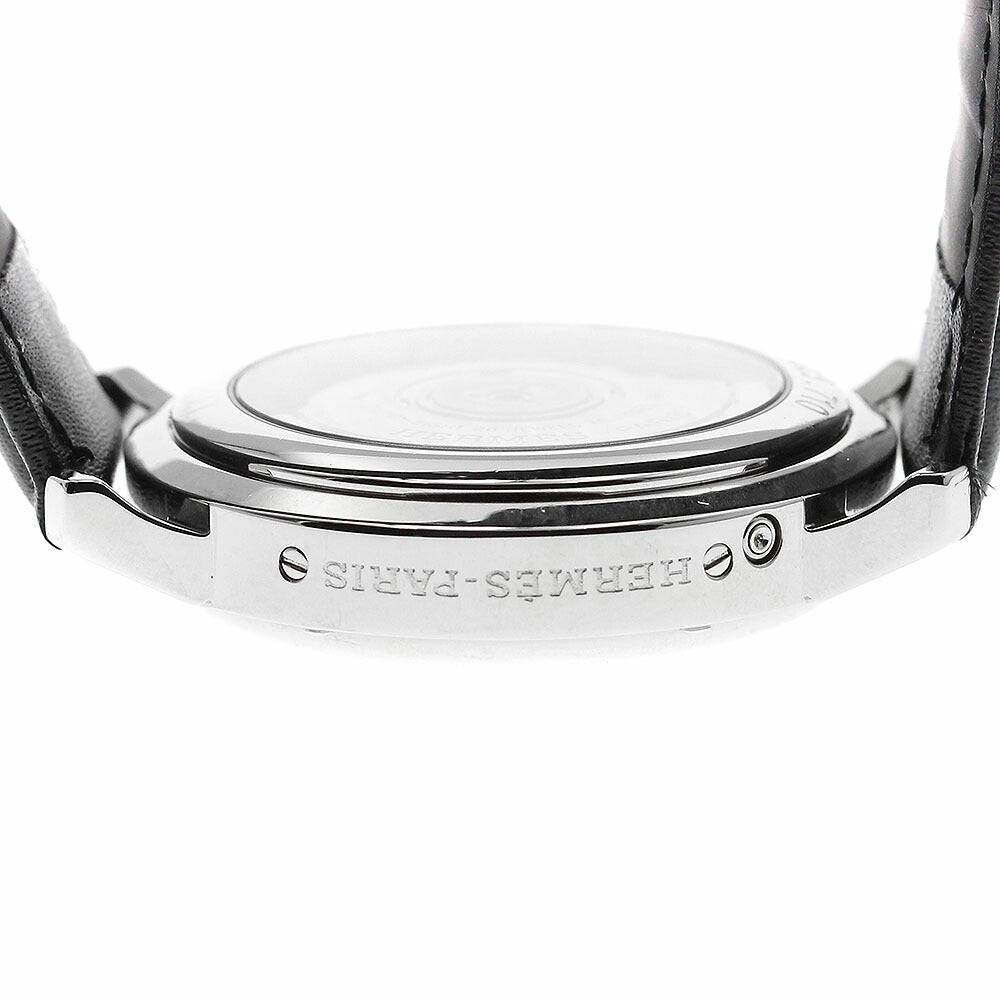 HERMES CL5.710 Clipper Date GMT Automatic Men's Watch with Inner Box and Warranty Card
