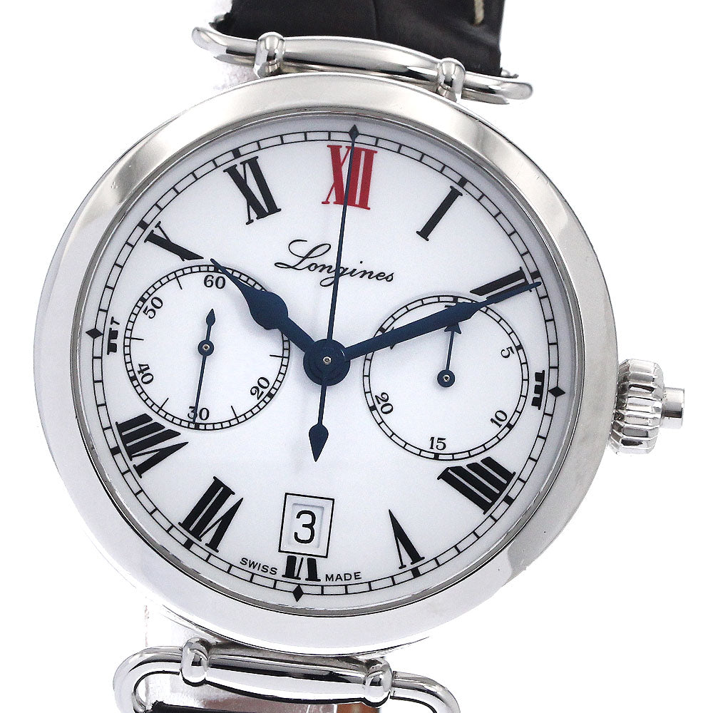 LONGINES L2.776.4 Heritage Collection One-Push Chronograph Automatic Men's Watch with Warranty Card