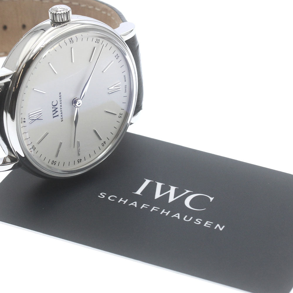 IWC SCHAFFHAUSEN IW511102 Portofino Pure Classic Hand-Wound Men's Watch with Warranty