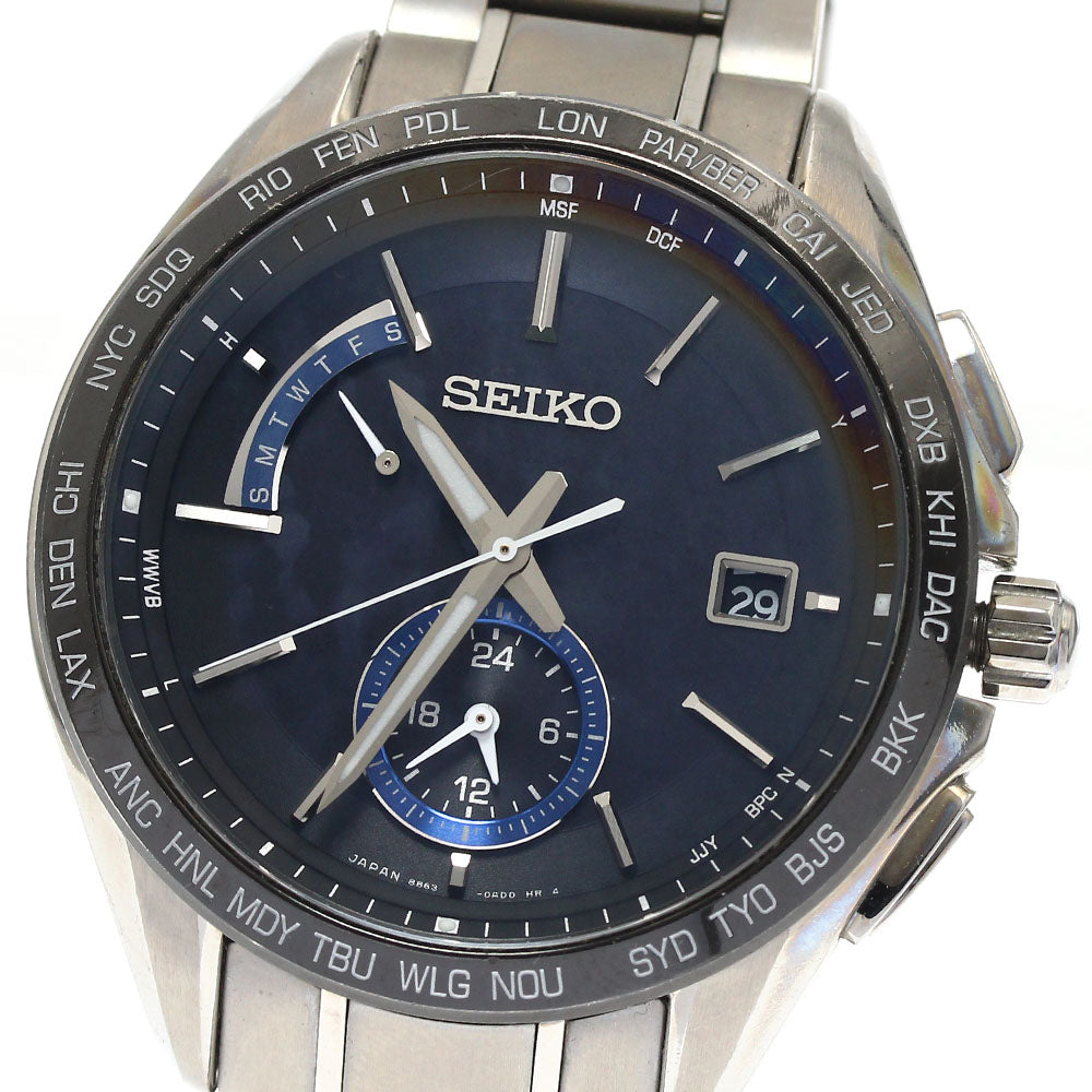 SEIKO SAGA235/8B63-0AB0 Brightz Day-Date Solar Radio-Controlled Men's Watch (Comes with Box and Warranty)