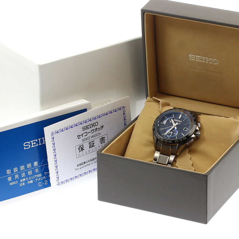 SEIKO SAGA235/8B63-0AB0 Brightz Day-Date Solar Radio-Controlled Men's Watch (Comes with Box and Warranty)