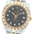TUDOR 21013 Classic Date Yellow Gold Combination 10-Diamond Automatic Men's Watch with Warranty Card