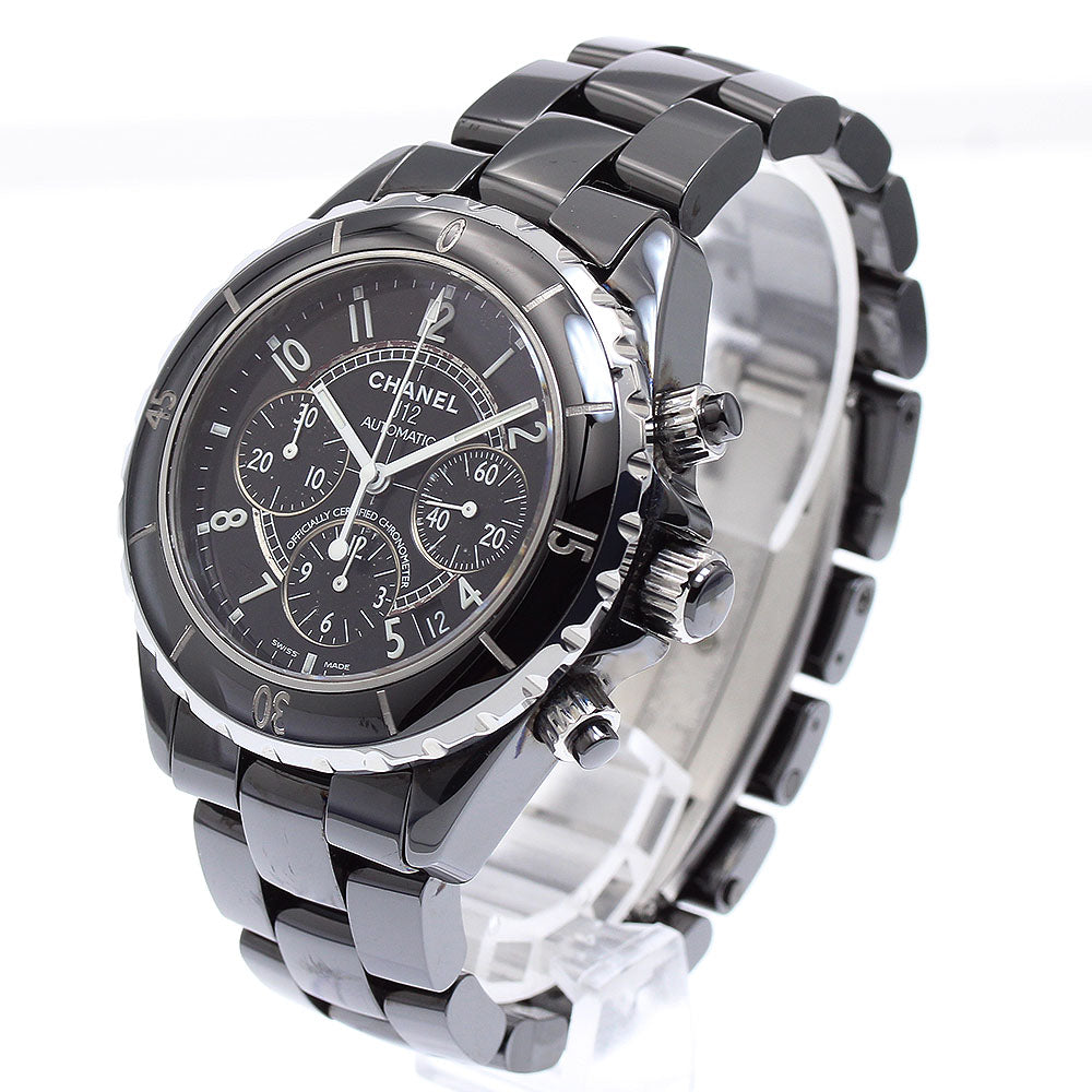 CHANEL H0940 J12 41MM Black Ceramic Chronograph Automatic Men's Watch