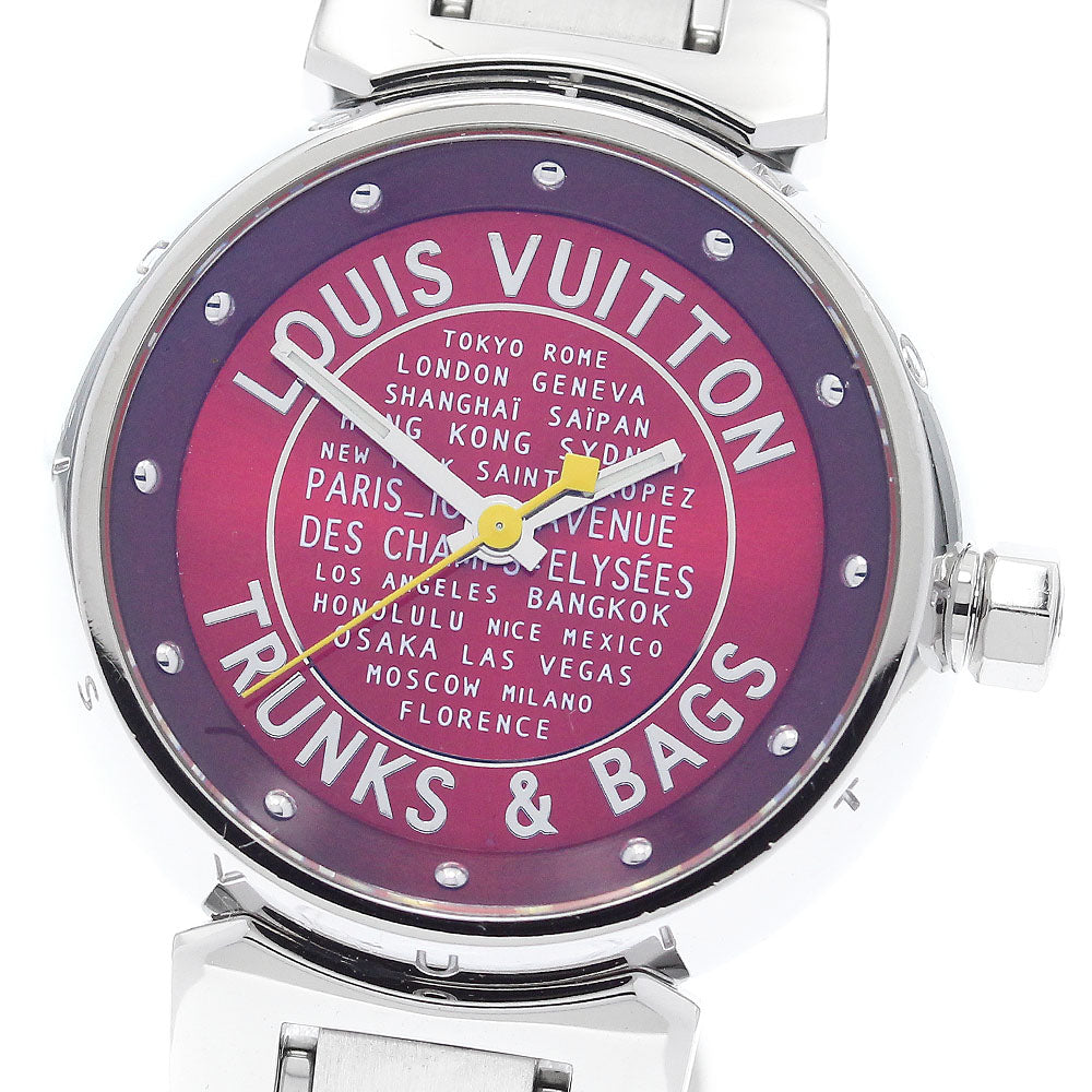 LOUIS VUITTON Q121N Tambour TRUNKS&BAGS Quartz Women's Watch