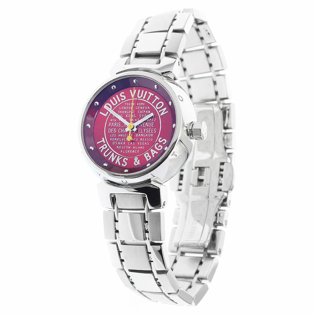 LOUIS VUITTON Q121N Tambour TRUNKS&BAGS Quartz Women's Watch
